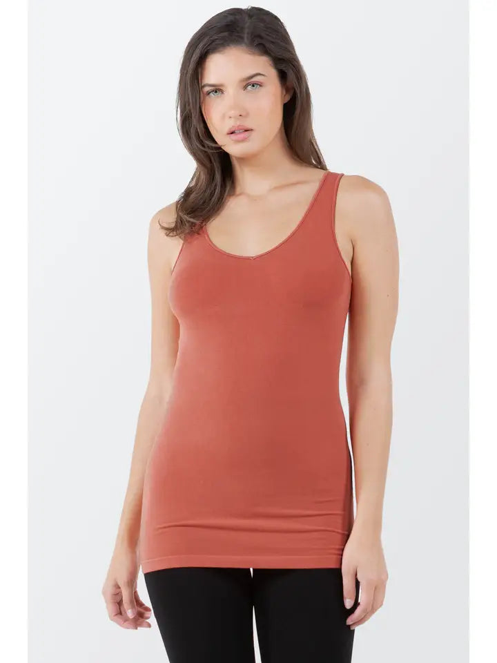 Reversible V-neck and Scoop Cami Top