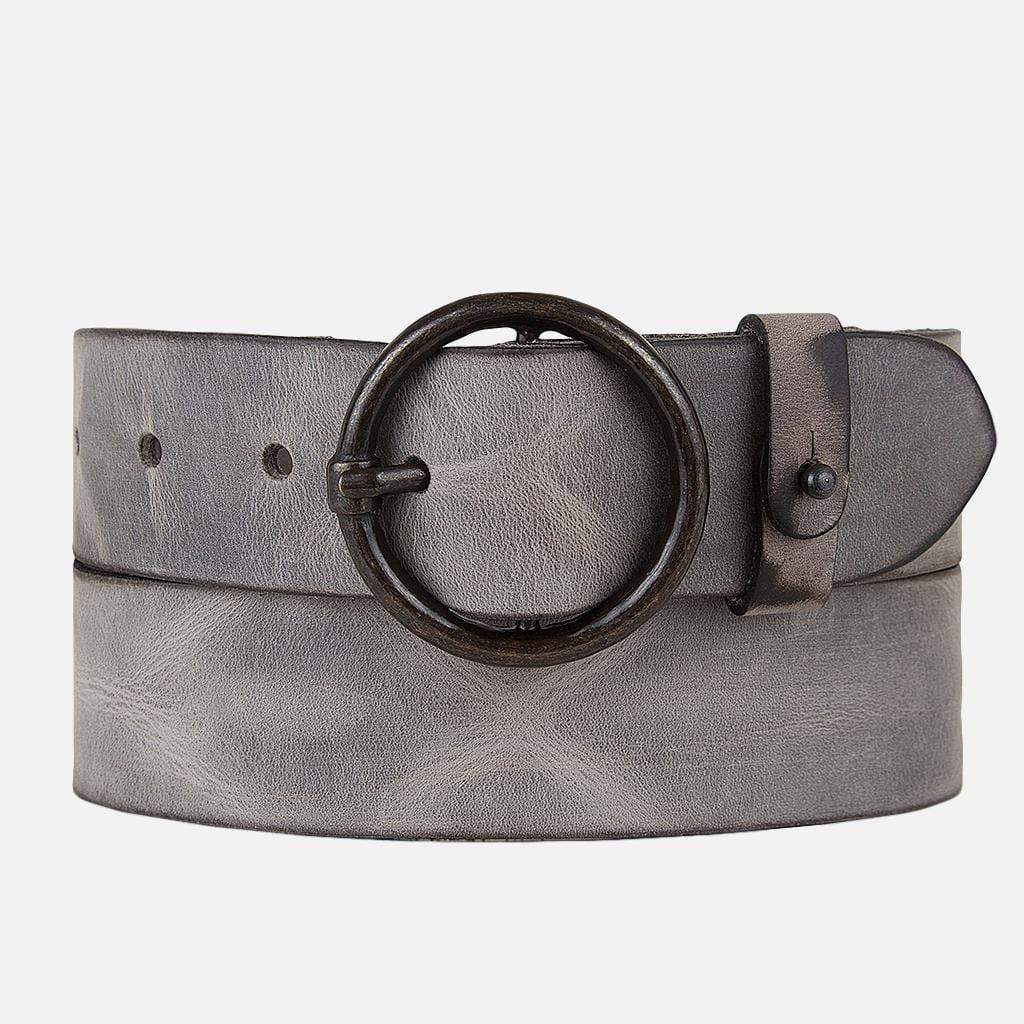 Rugged Leather Belt Women