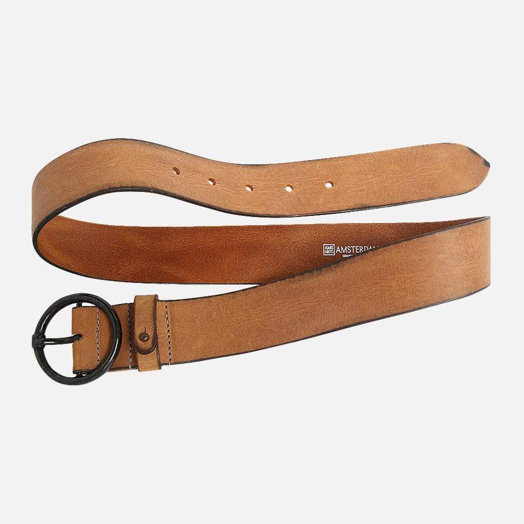 Rugged Leather Belt Women