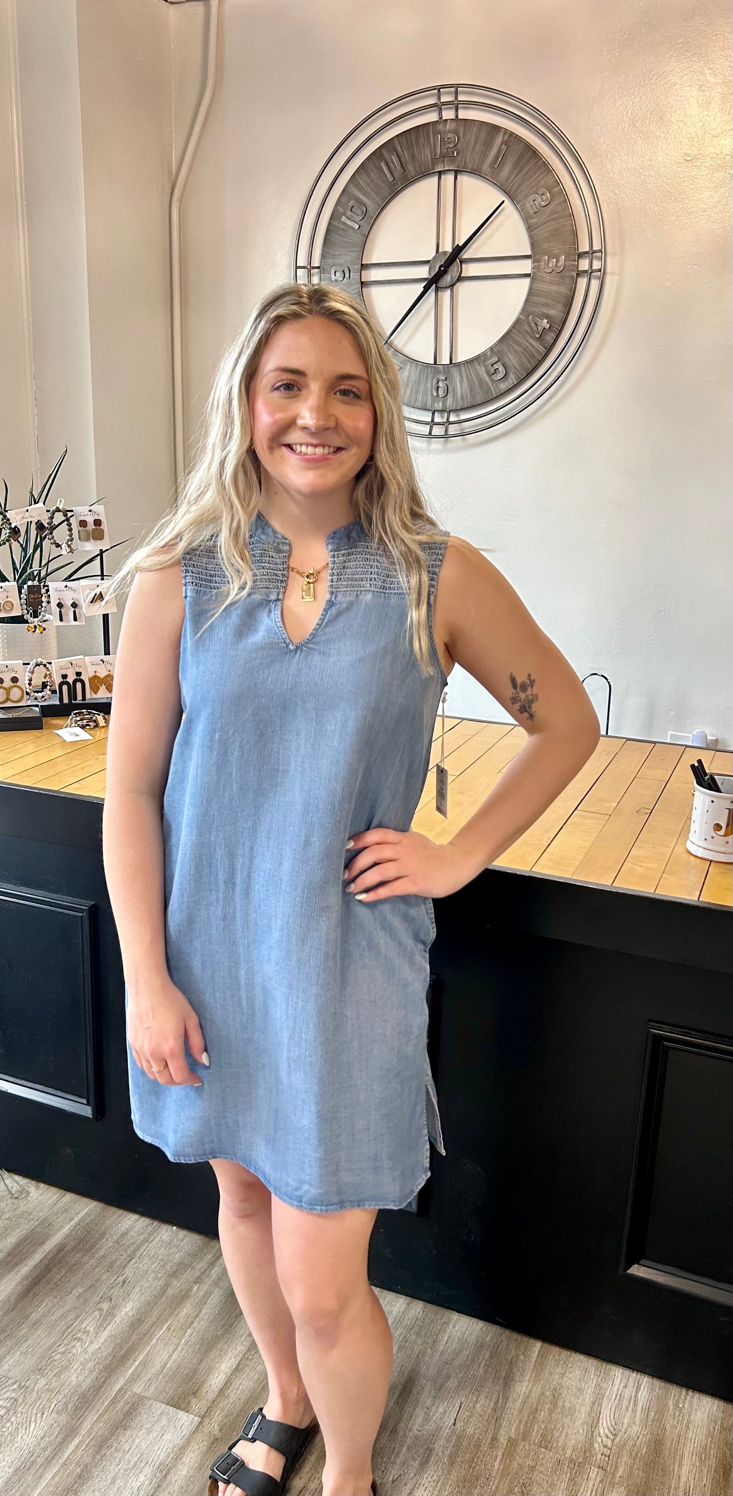 Chambray Dress