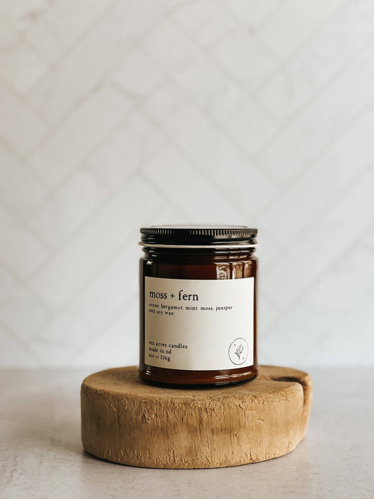 Moss + Fern // 8oz soy candle
