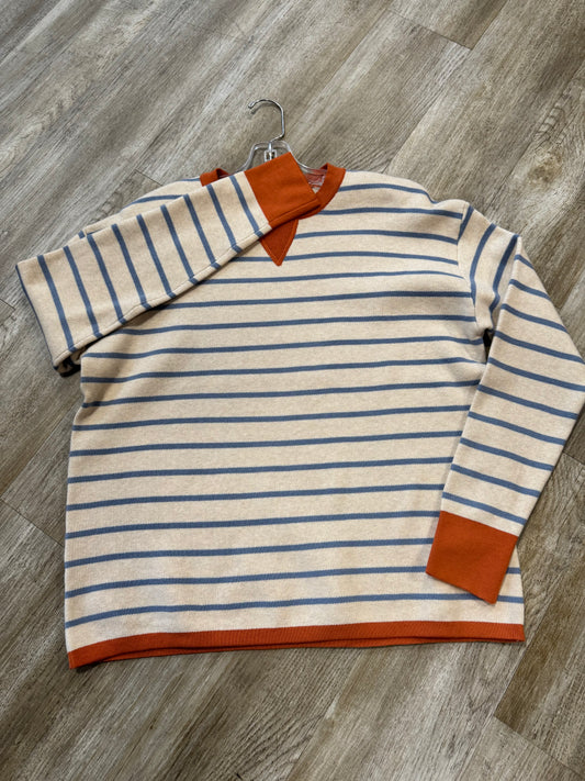 Oatmeal Orange Stripe Sweater