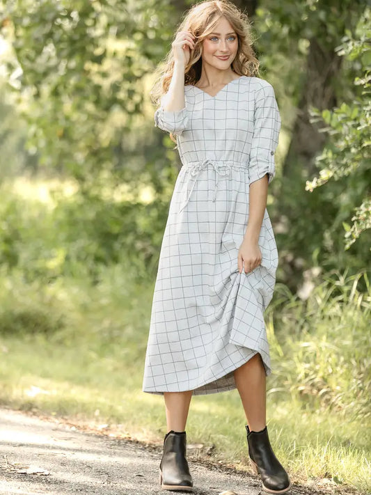 Monica Tie Waist Midi Dress