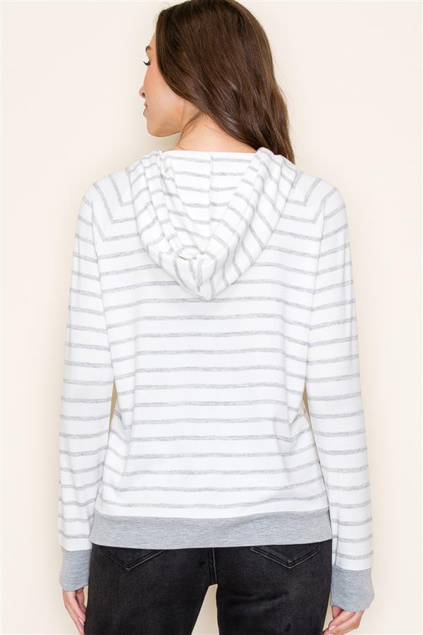 Heather Grey Hoodie Top