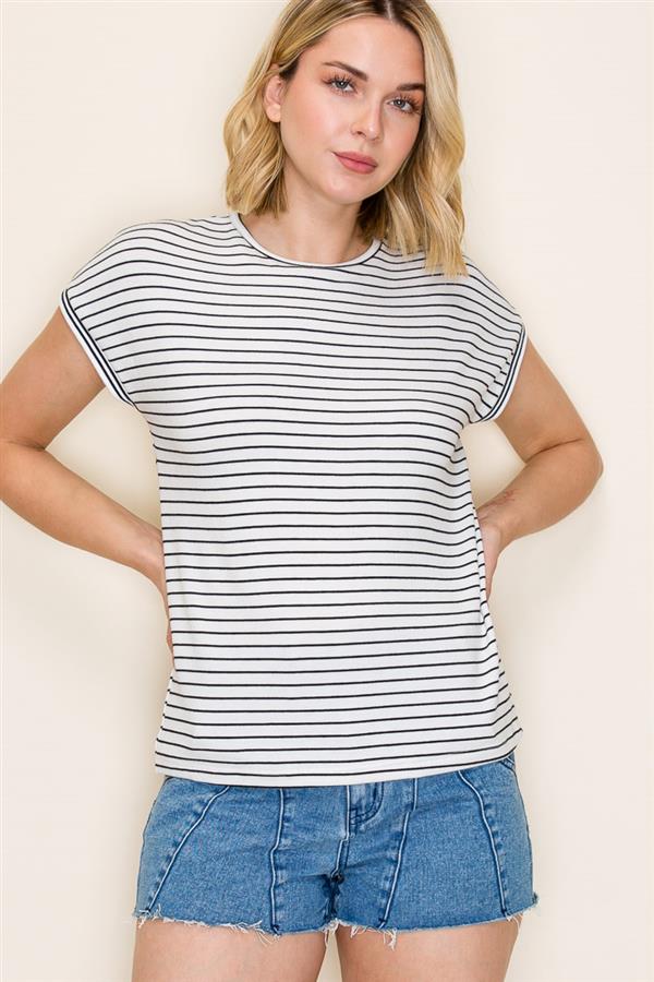 Stripe Varsity Tshirt