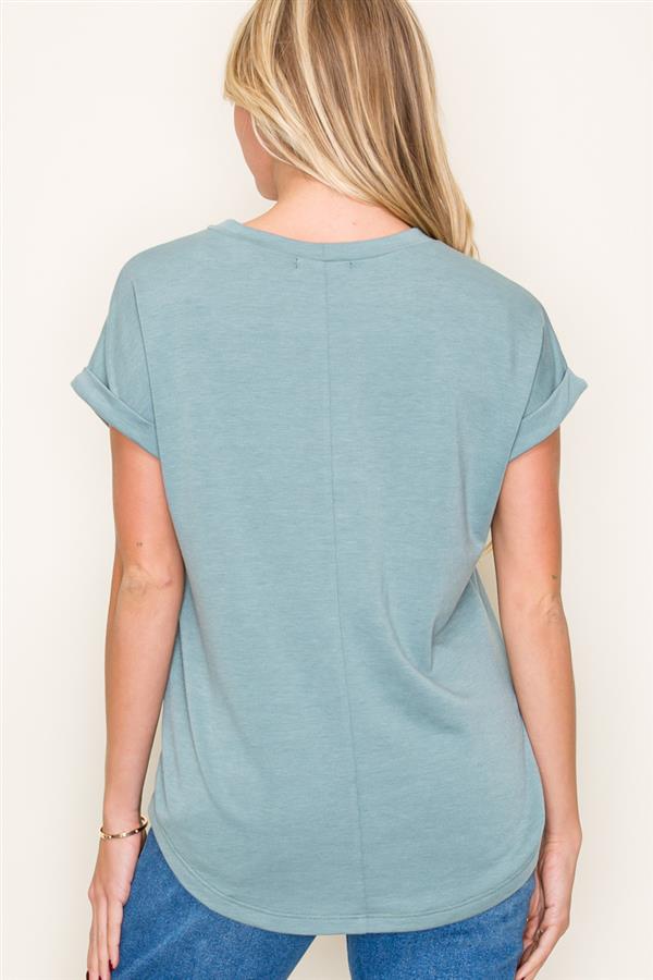 Dark Sage Terry Top