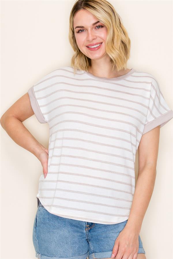 Taupe Two Tone Tshirt