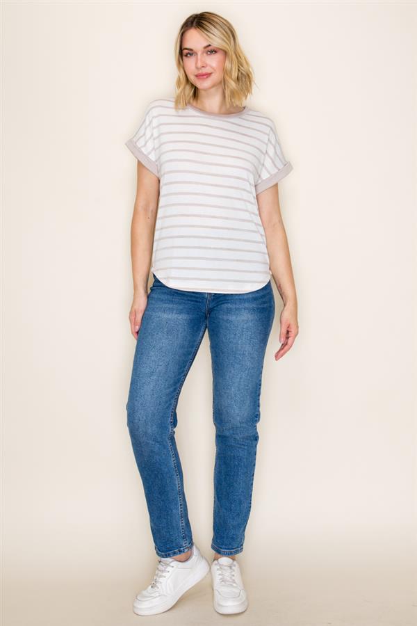 Taupe Two Tone Tshirt
