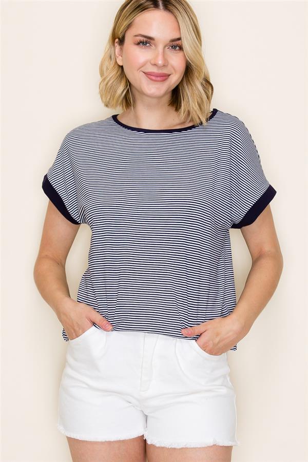 Navy Stripe Tshirt