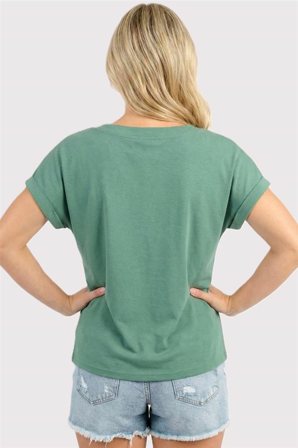 Green Henley Tshirt