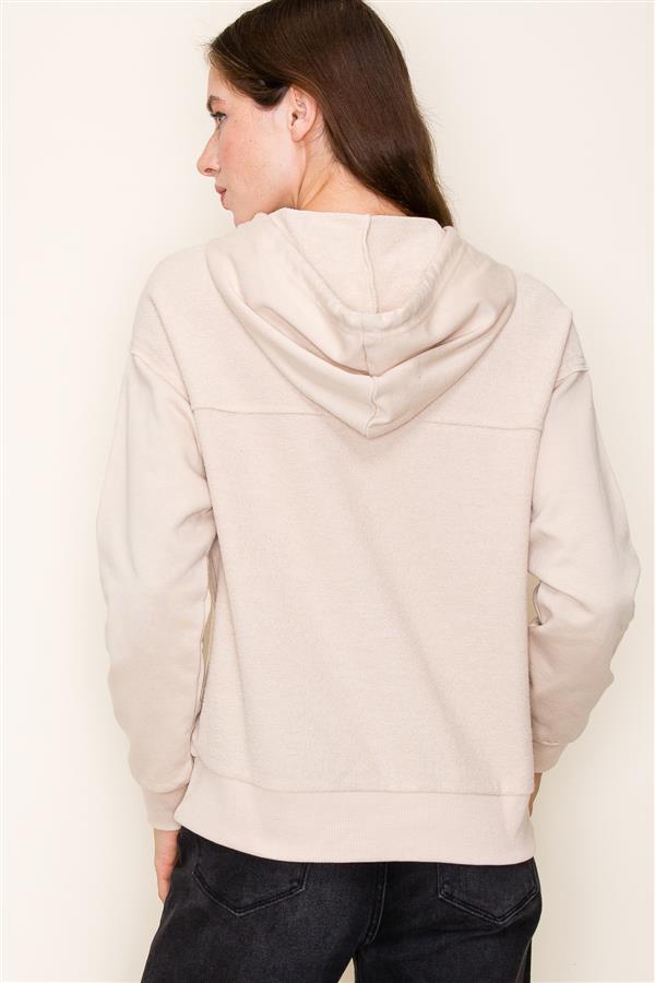 Oatmeal Hoodie Top