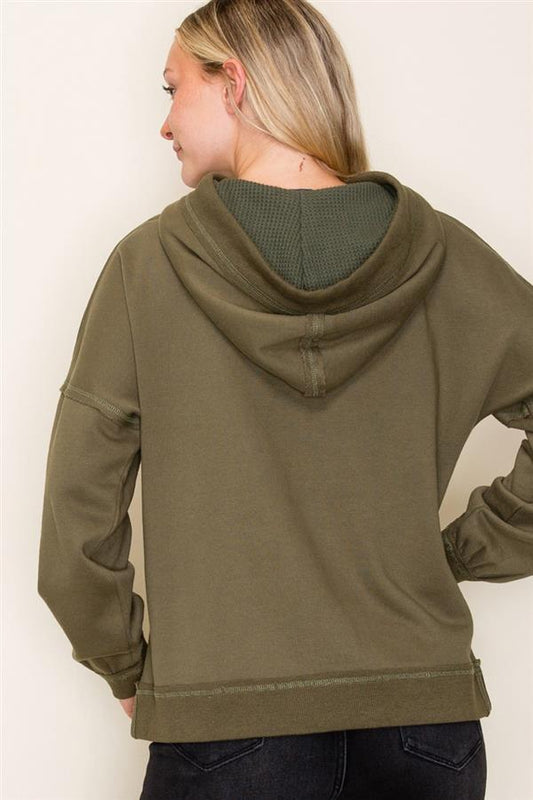 Olive French Terry Hoodie