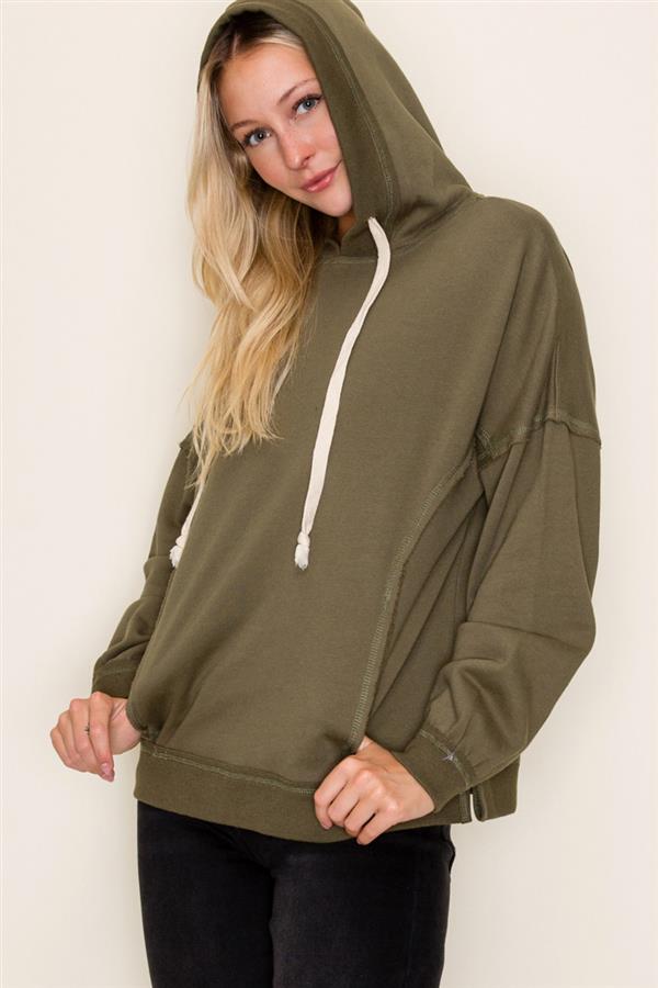 Olive French Terry Hoodie