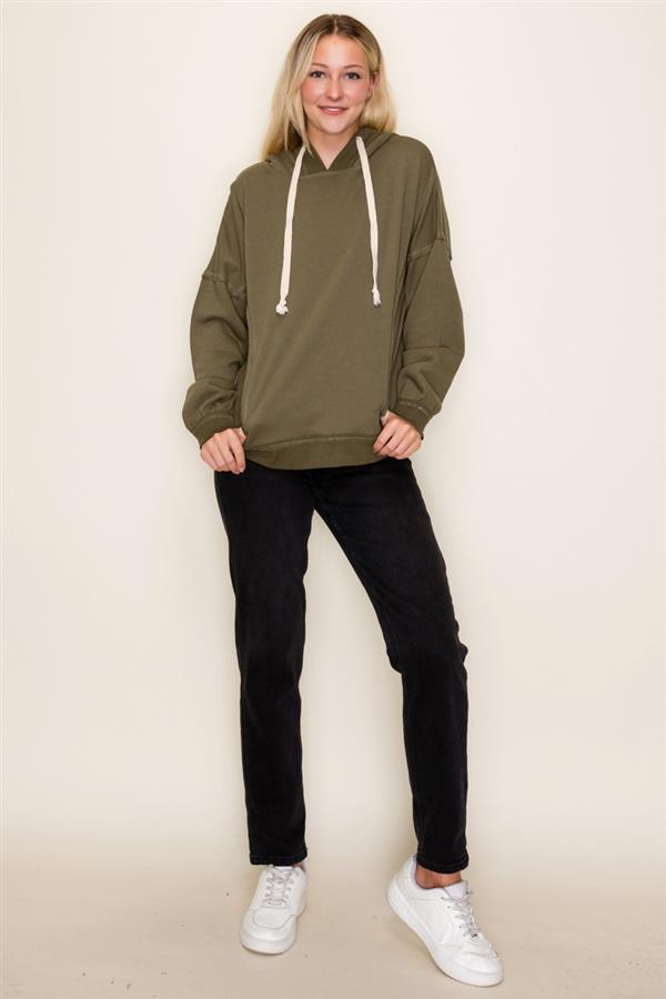 Olive French Terry Hoodie