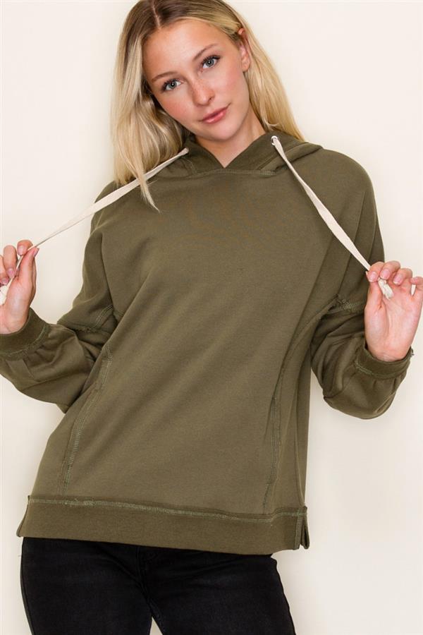 Olive French Terry Hoodie