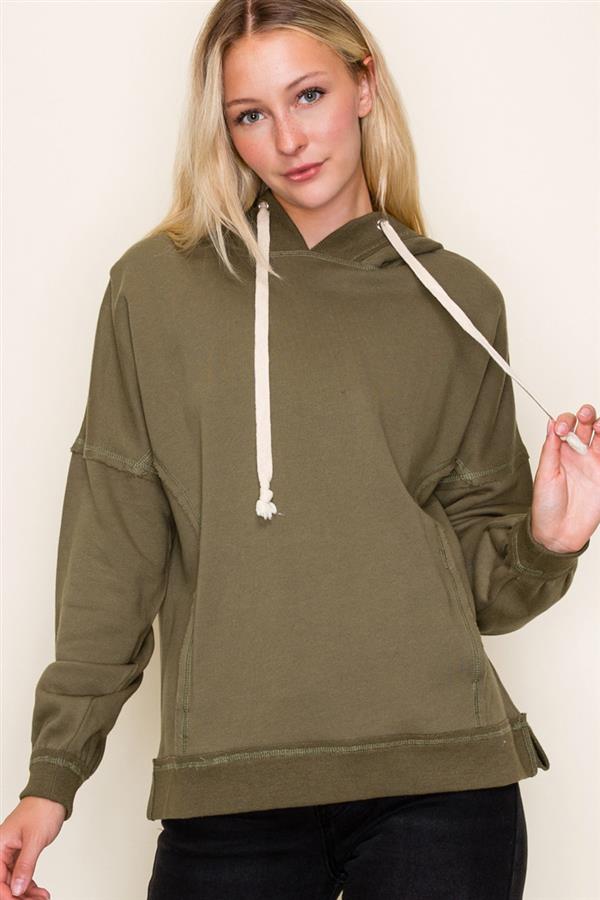 Olive French Terry Hoodie