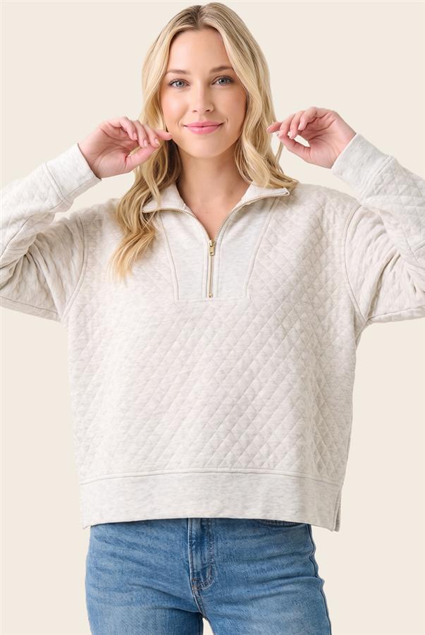 Quilted French Terry Tshirt