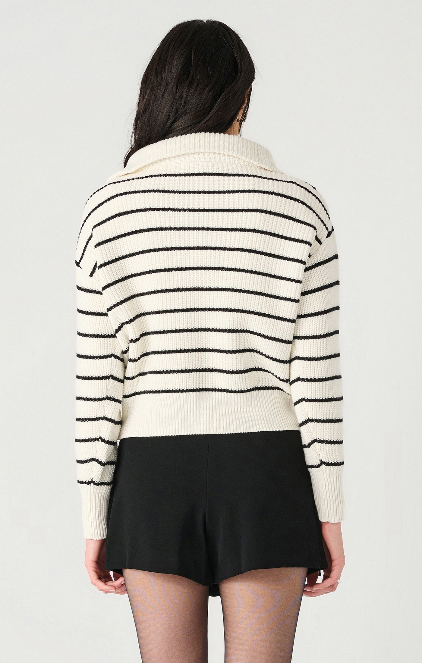 Half Zip Stripe Sweater