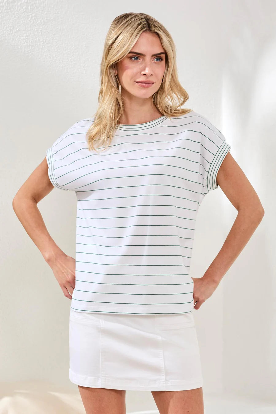 Tribal Cap Sleeve Top