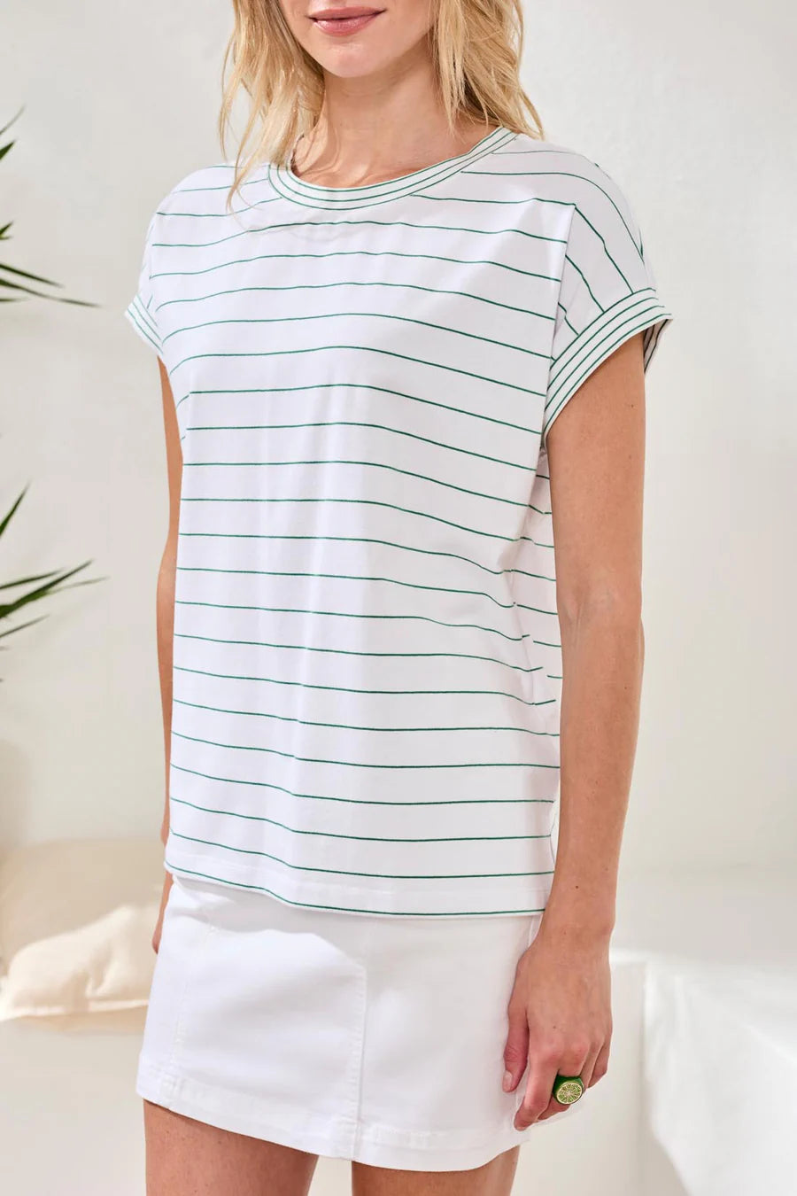 Tribal Cap Sleeve Top