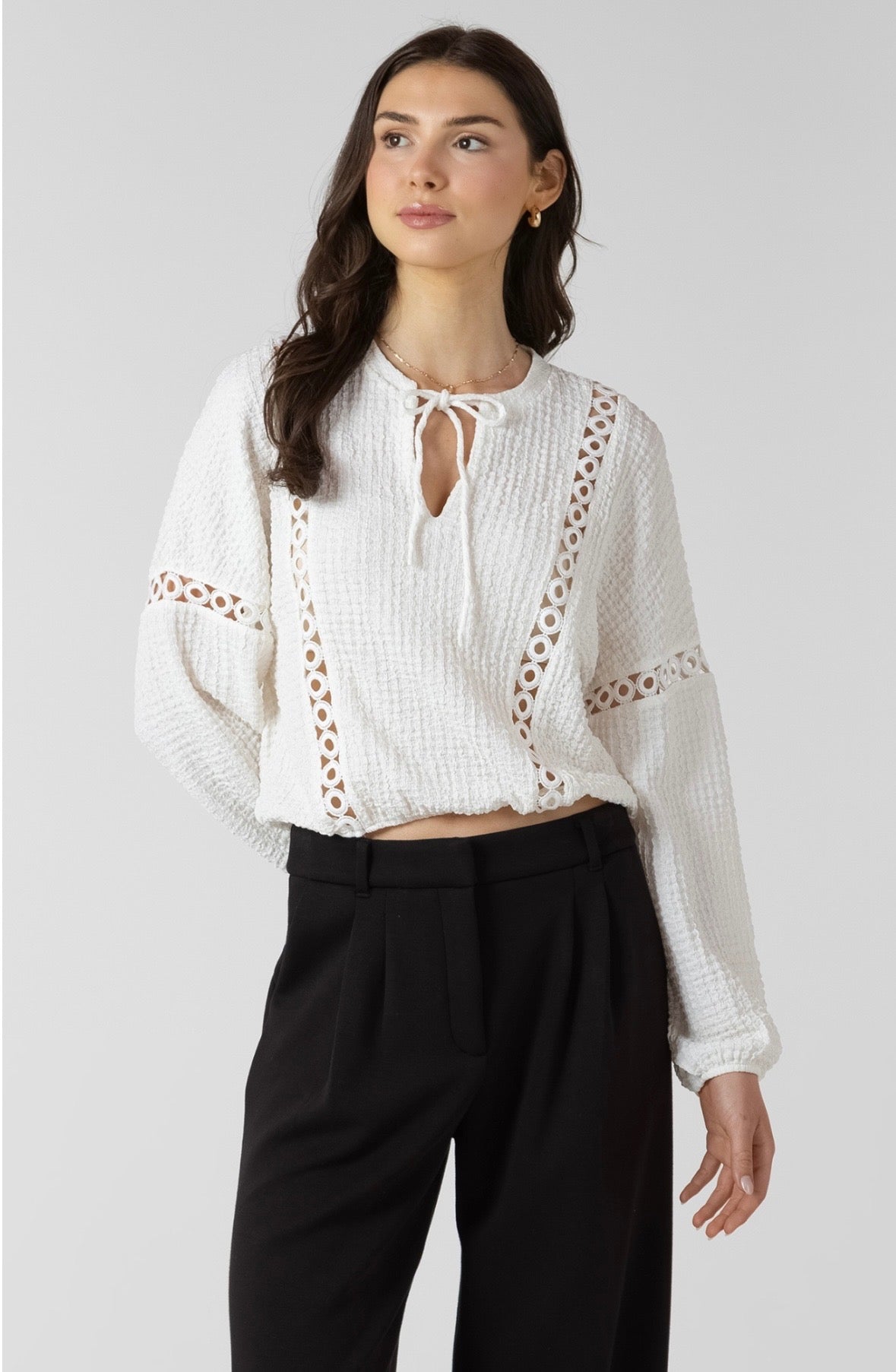 DEX Lace inset Blouse