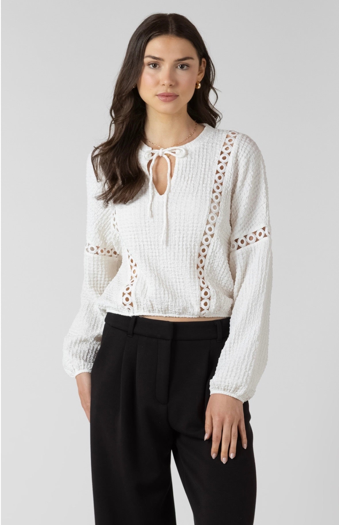 DEX Lace inset Blouse