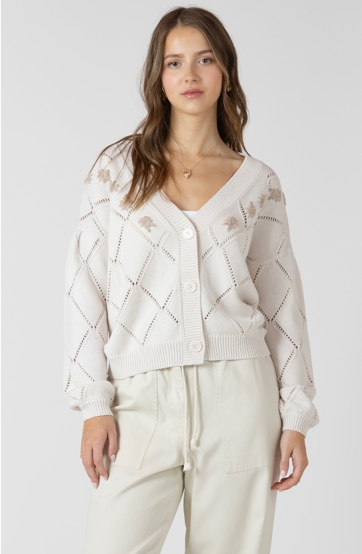Dex Embroidered Cardigan