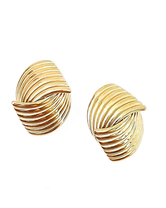 Emari Button Style Stud Earrings || Choose Color