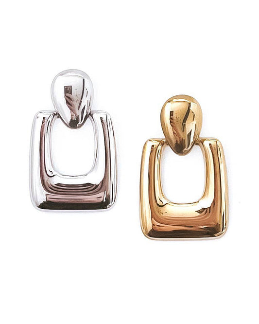 Eloisa Vintage Button Stud Earrings