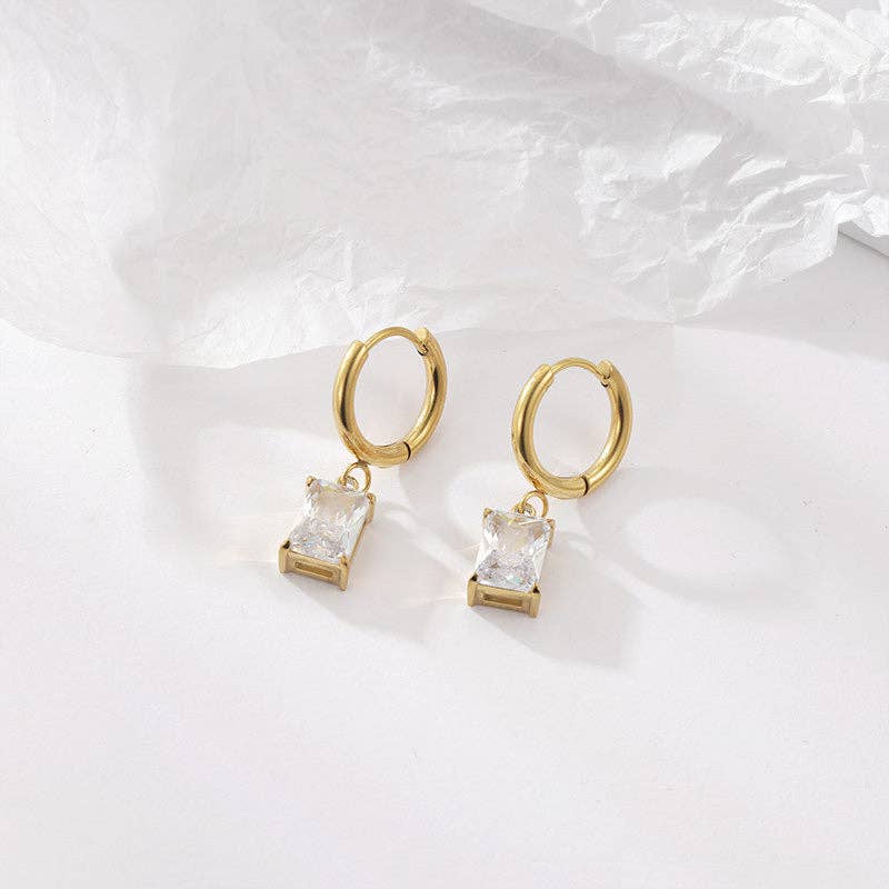 Retro Square earring