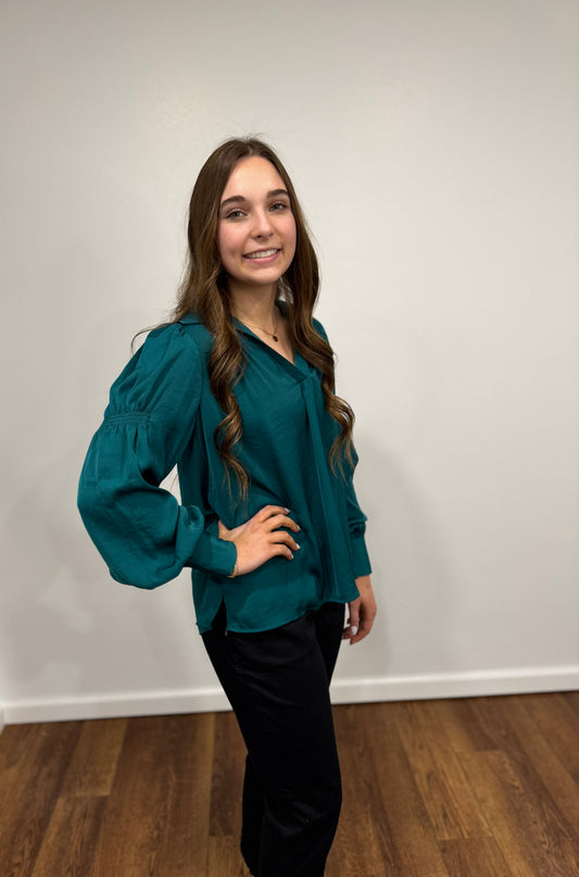 Elan Emerald Blouse