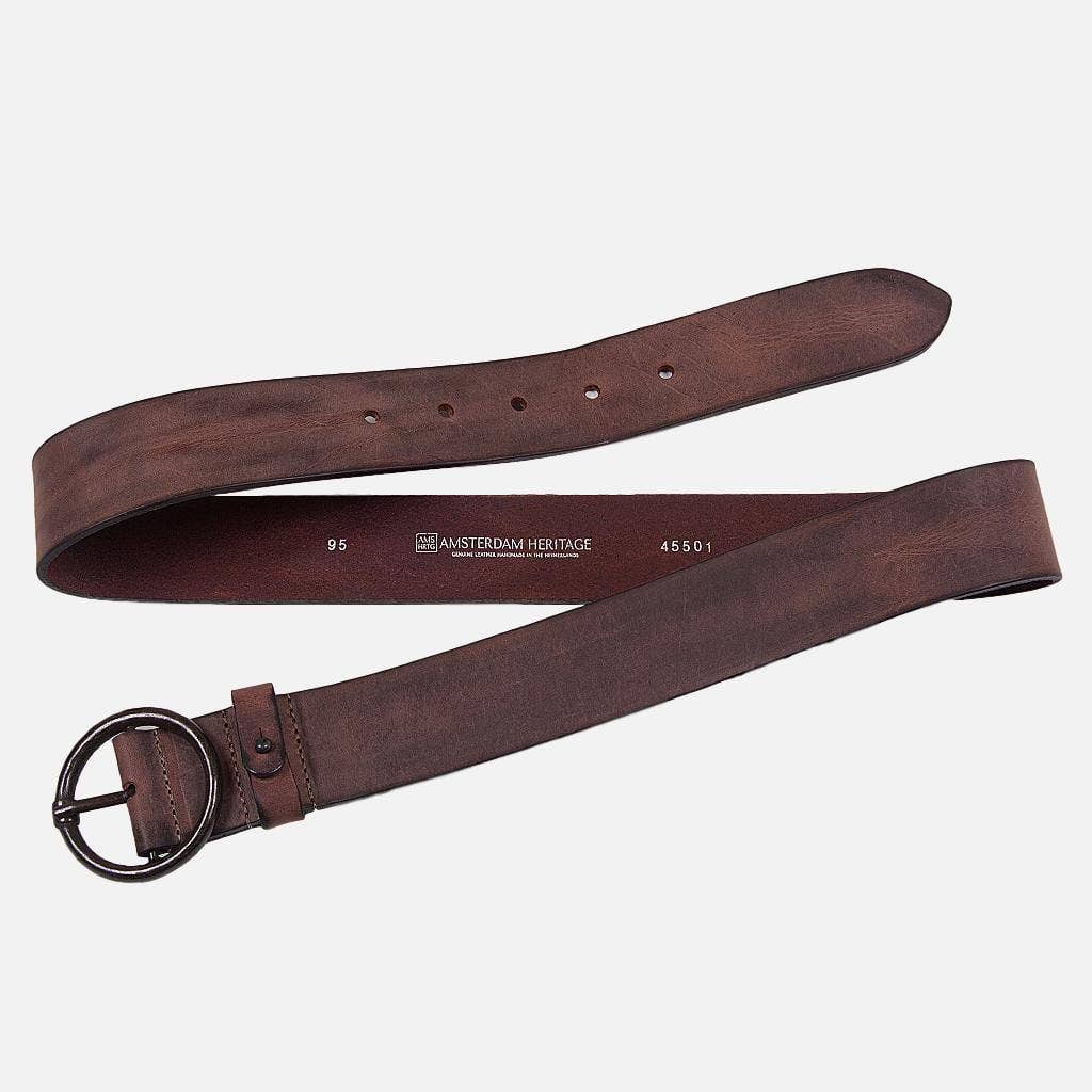 Rugged Leather Belt Women