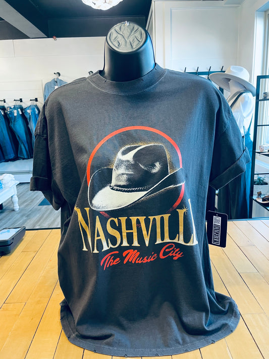 Nashville Hat Graphic Tshirt