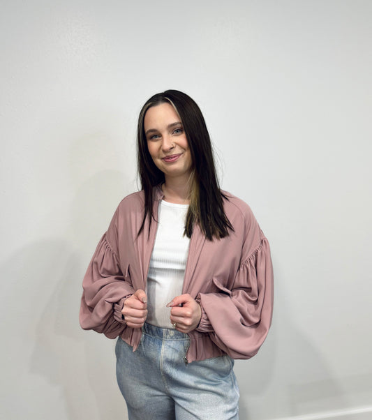 Mauve Balloon Jacket