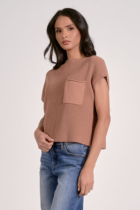 Elan Cap Sleeve Sweater