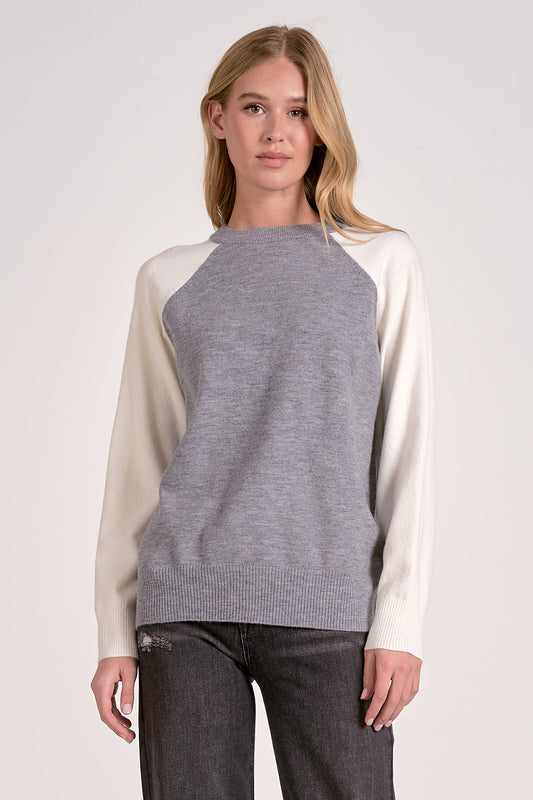 Elan Grey Crew Sweater