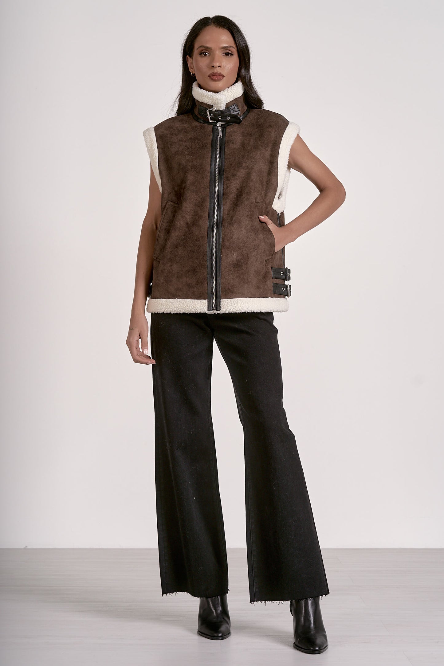 Elan Shearling Vest