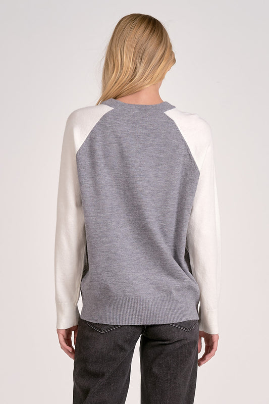 Elan Grey Crew Sweater