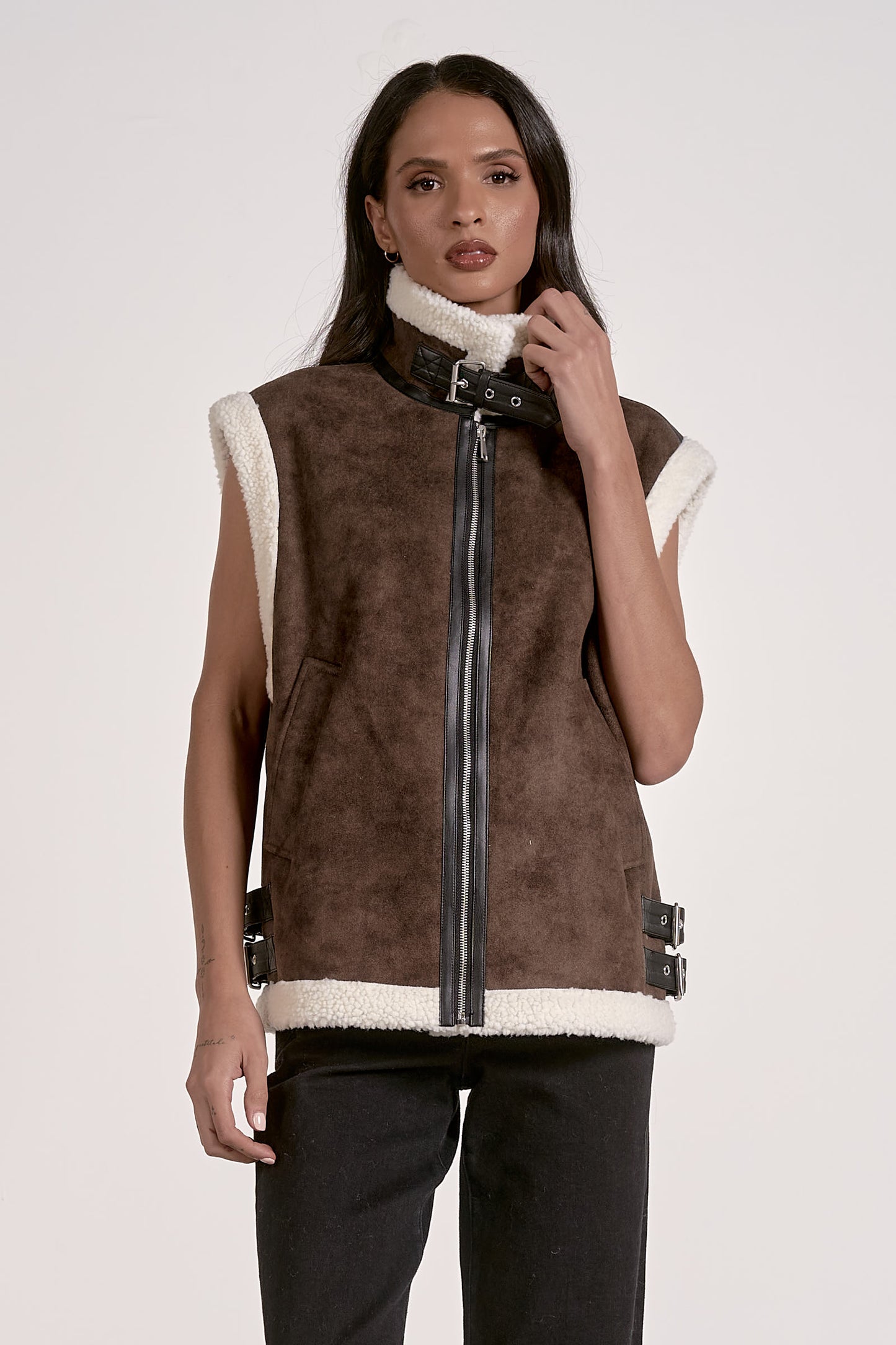 Elan Shearling Vest