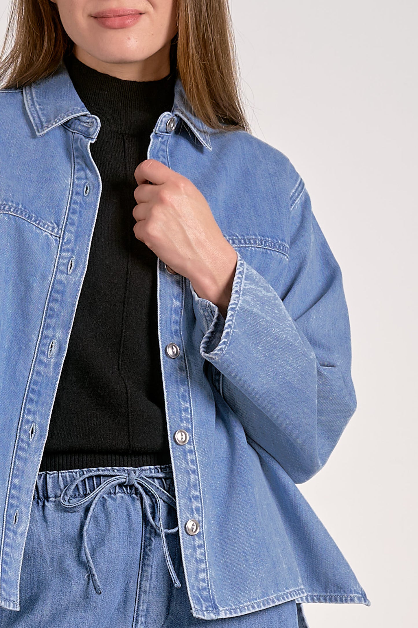 Elan Denim Wash Shacket