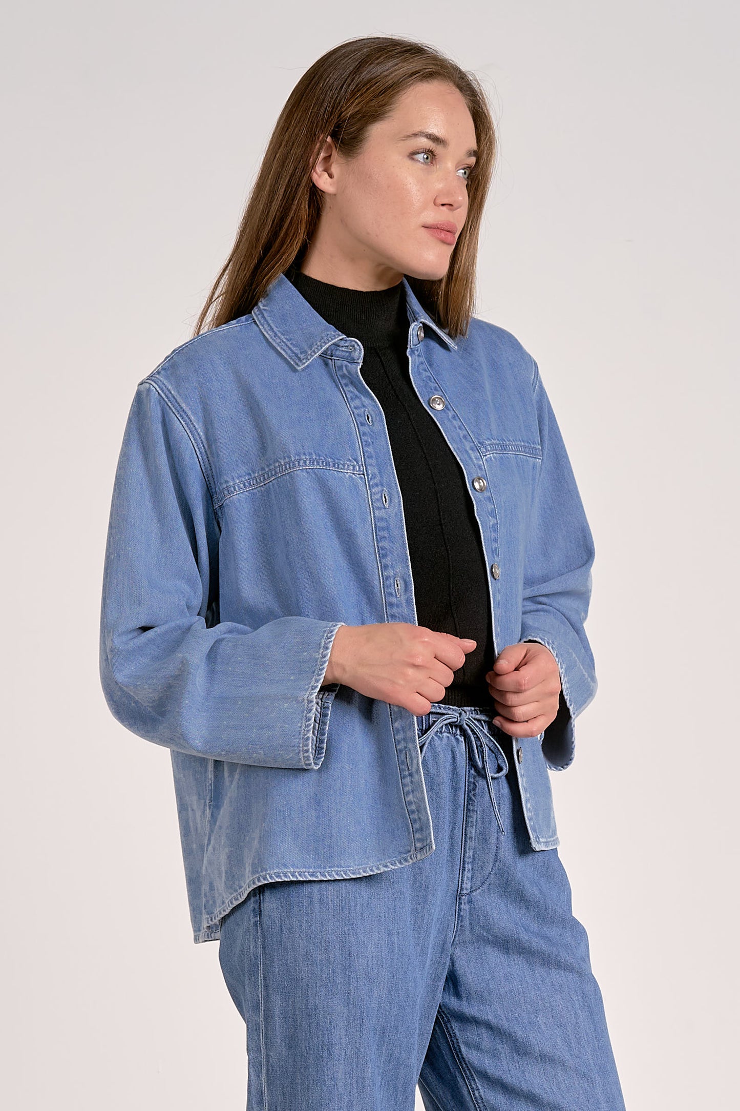 Elan Denim Wash Shacket