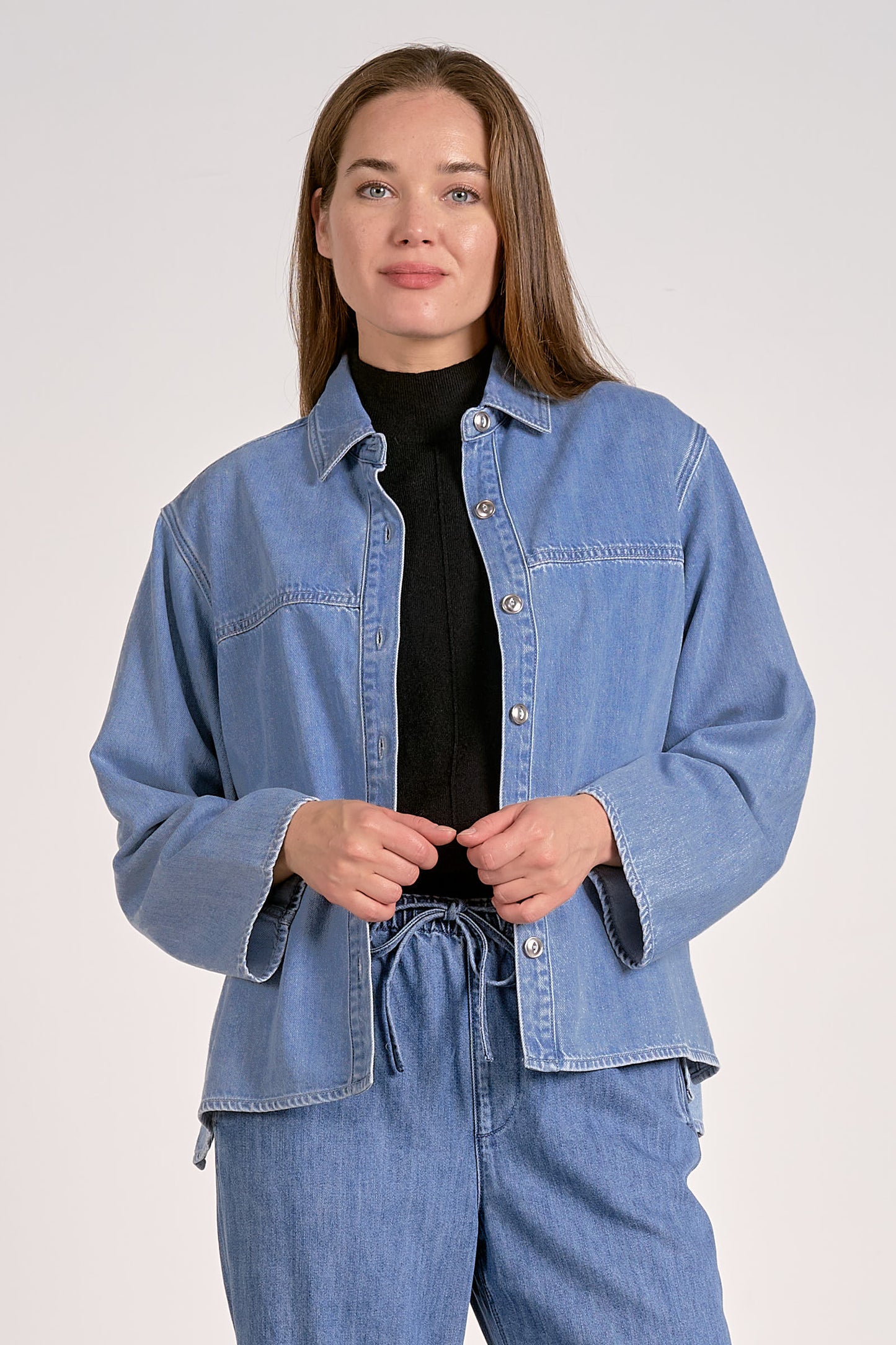 Elan Denim Wash Shacket