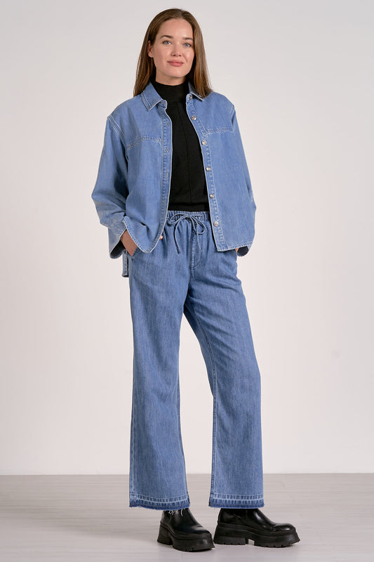Elan Denim Wash Shacket