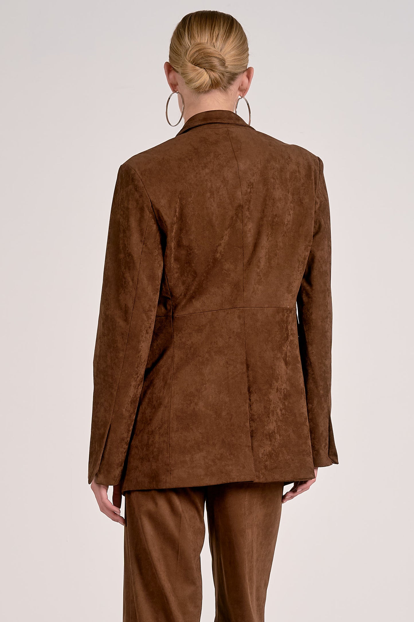 Elan Chocolate Suede Blazer