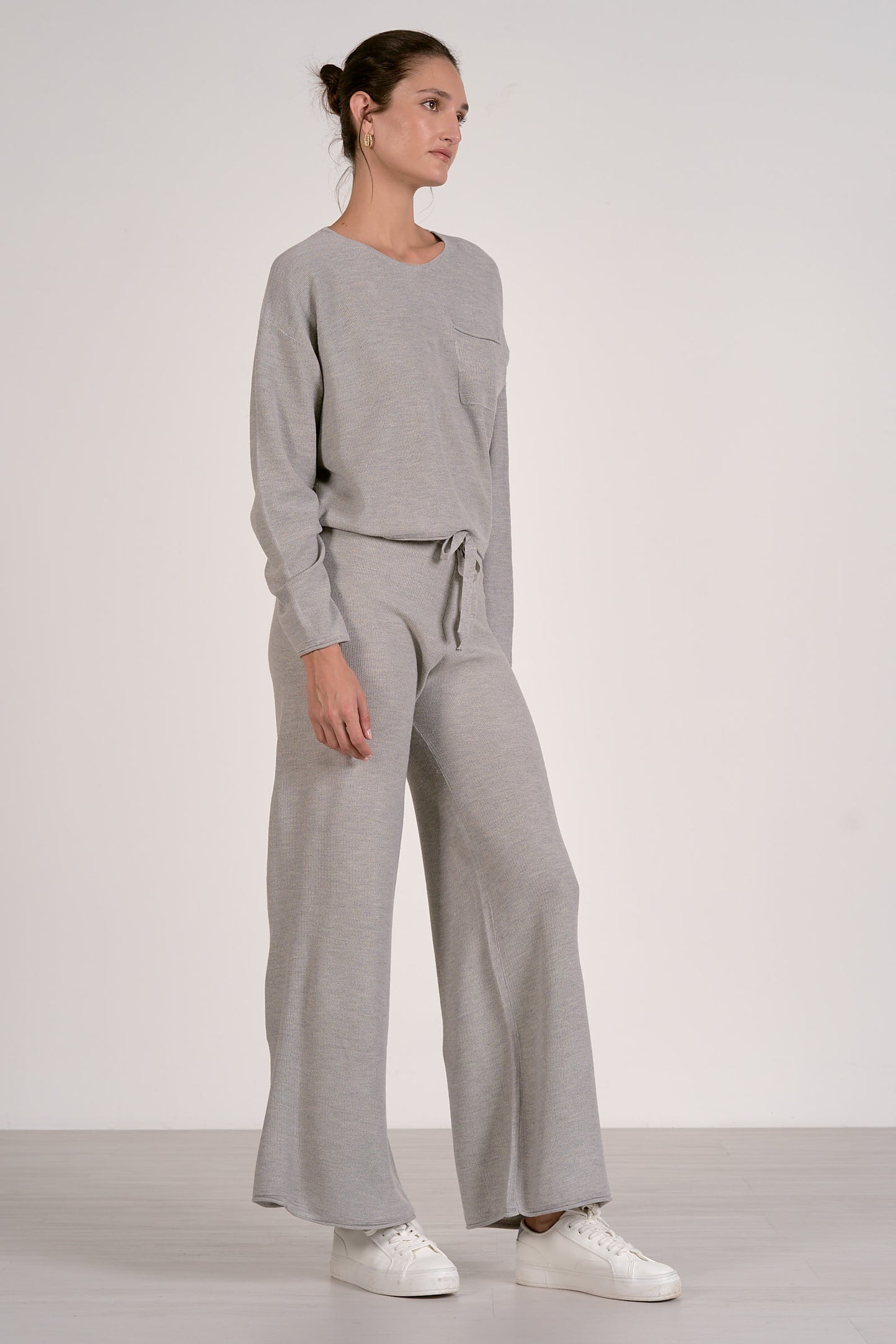 Elan Grey Crew Sweater