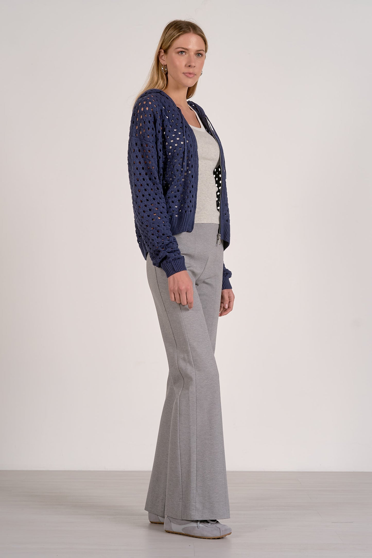 Elan Full Zip Cardigan Sweater