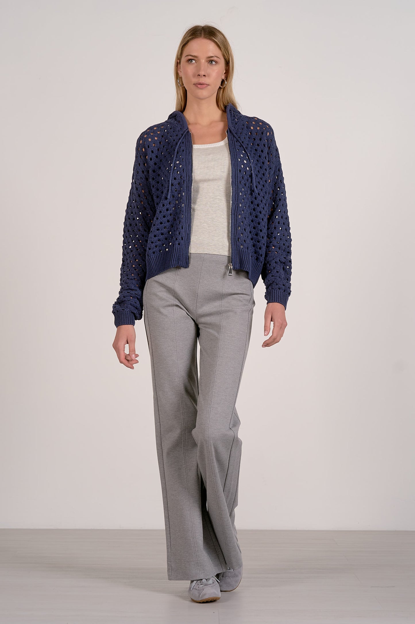 Elan Full Zip Cardigan Sweater