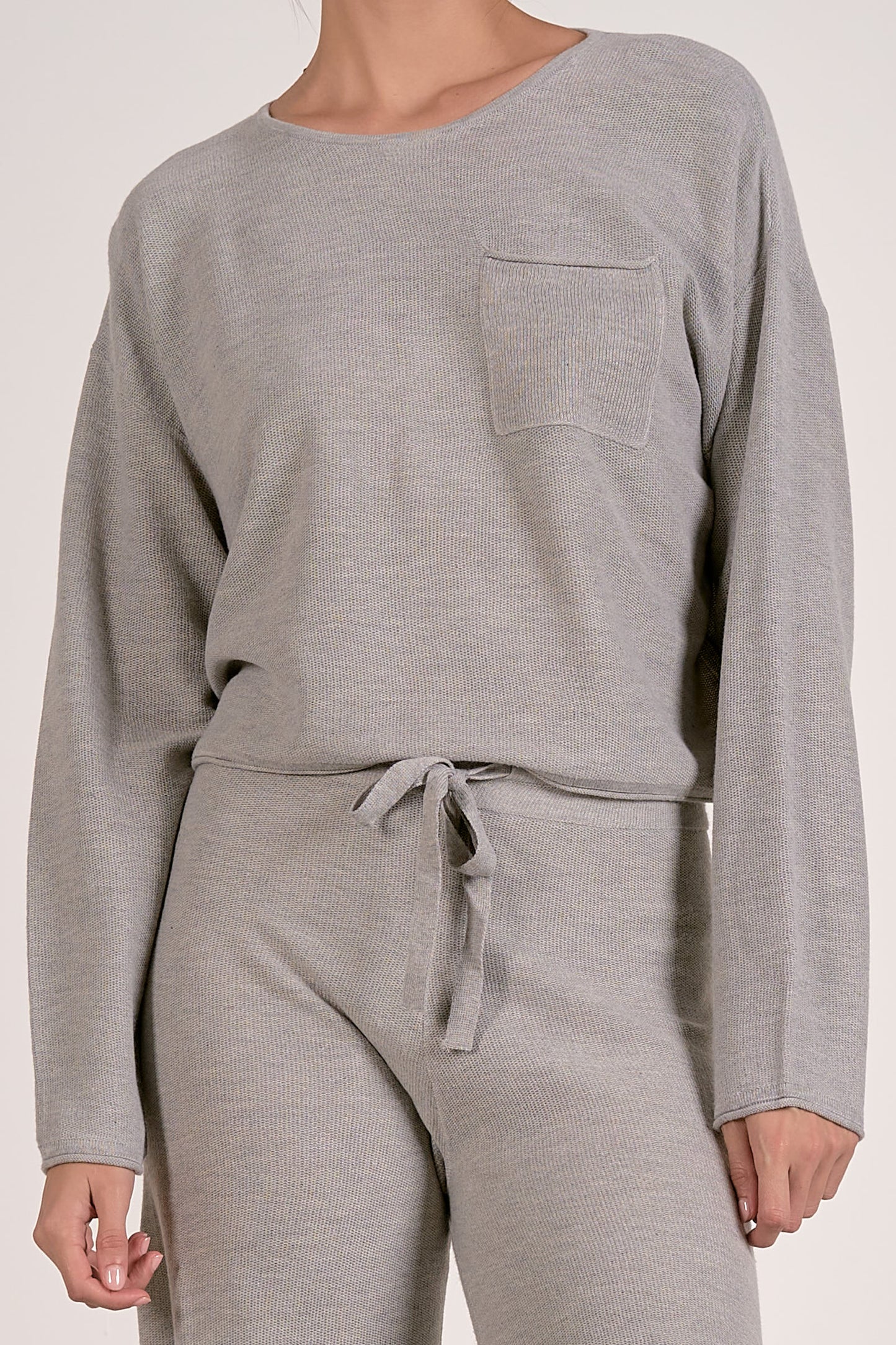 Elan Grey Crew Sweater