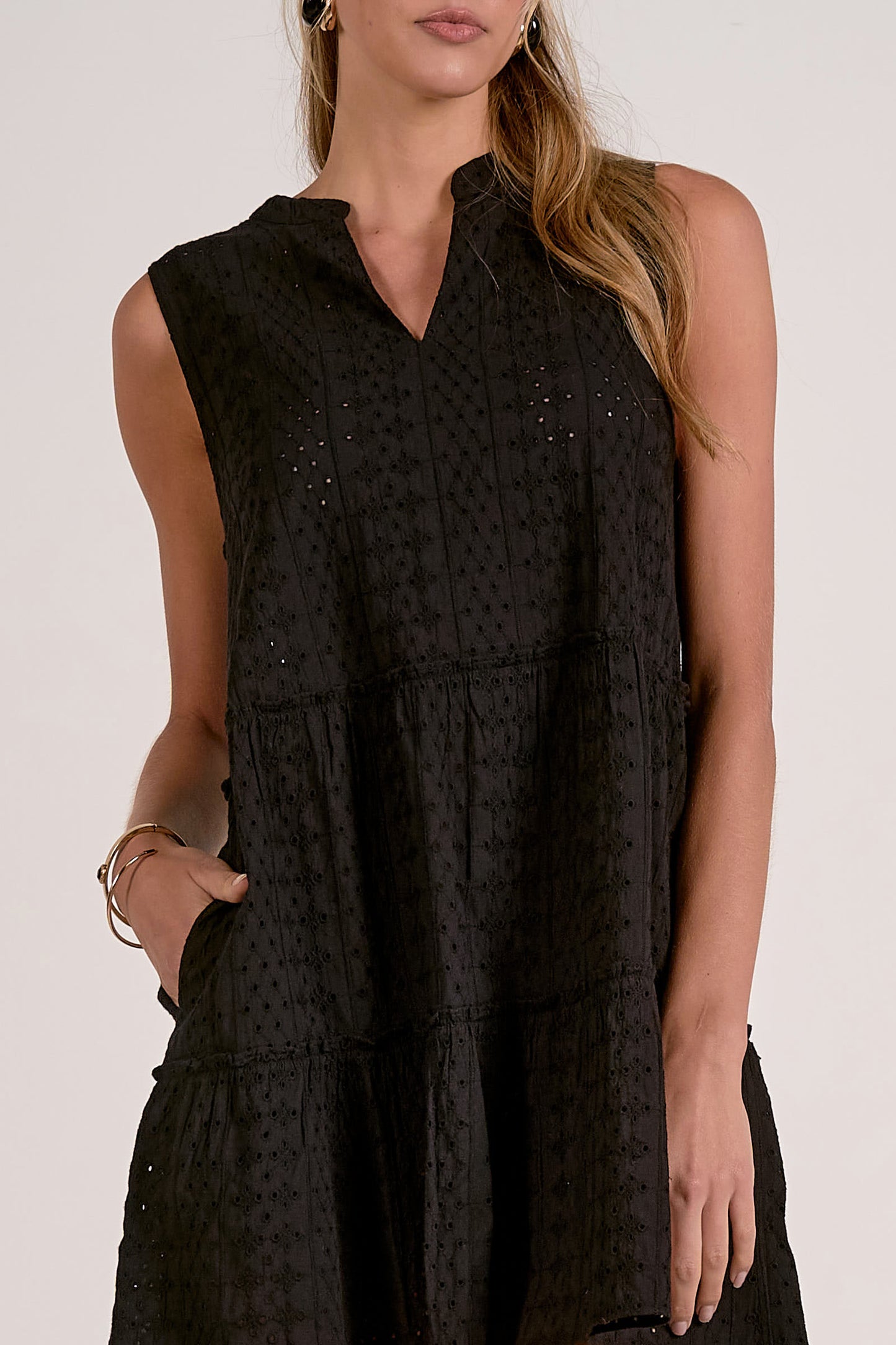 Elan Black Dress
