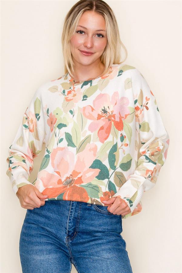 Floral Sweater